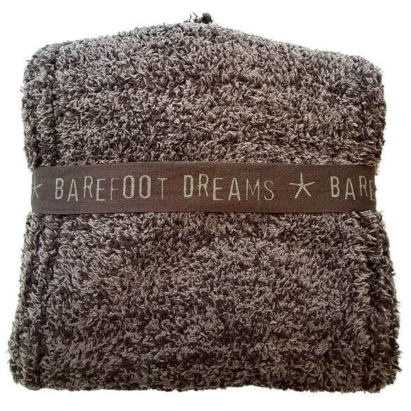 Barefoot Dreams CozyChic Pom Pom‎ Beanie and Scarf Set in Espresso/Cocoa NWT! - Picture 2 of 4
